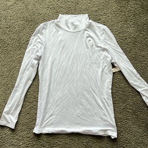 White Long Sleeve Turtleneck